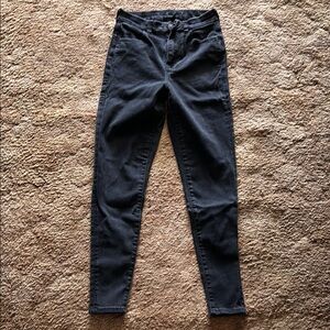 American Eagle Curvy Hi-Rise Black Jeans